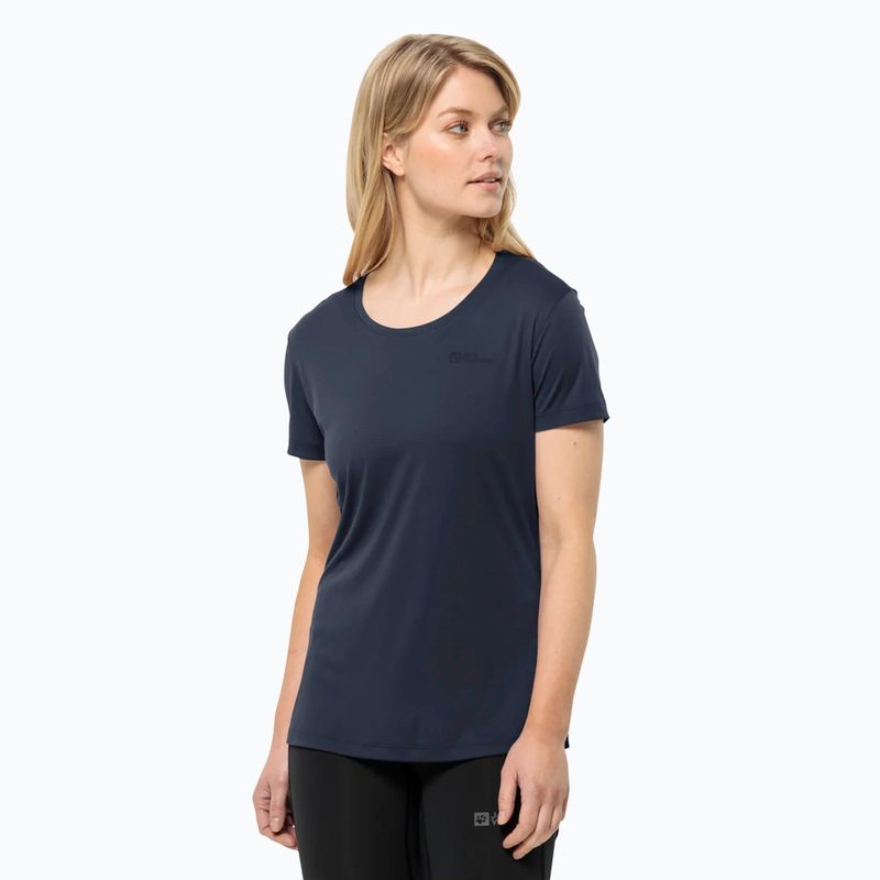 Jack Wolfskin women's trekking T-shirt Tech night blue