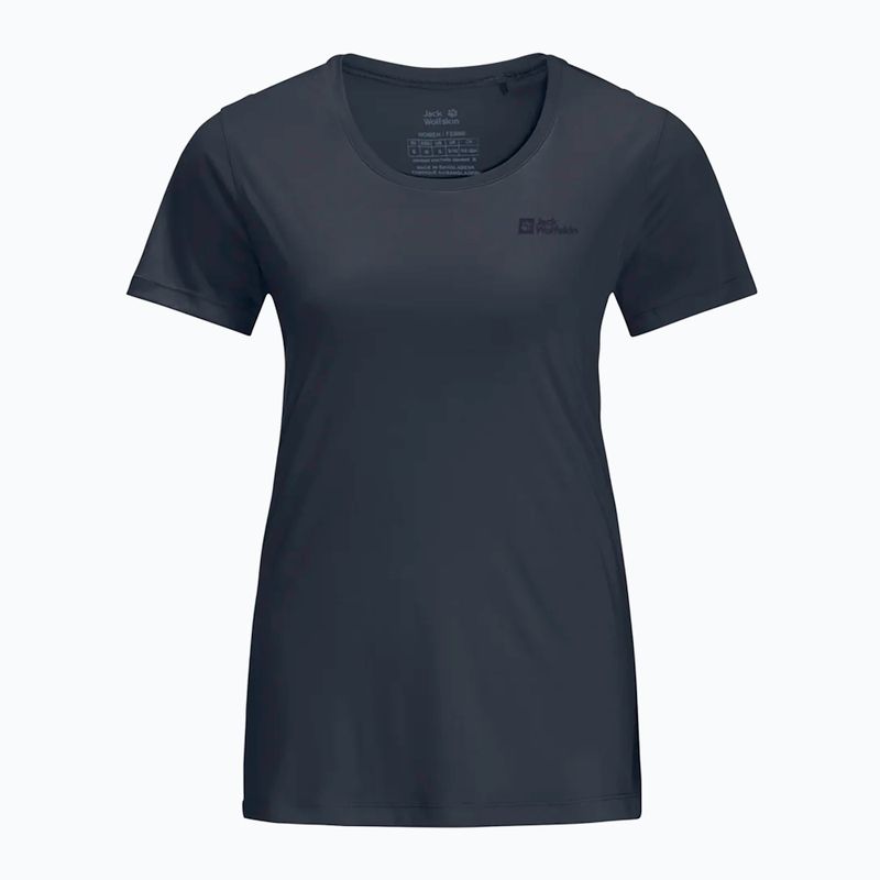 Jack Wolfskin women's trekking T-shirt Tech night blue 3