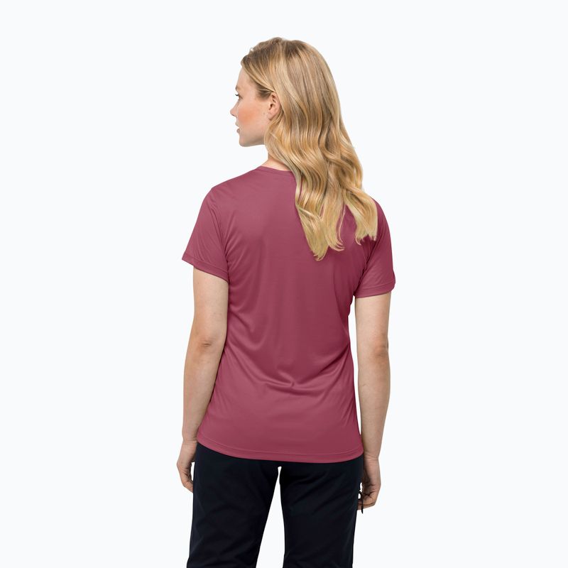 Jack Wolfskin women's trekking T-shirt Tech red 1807122 2