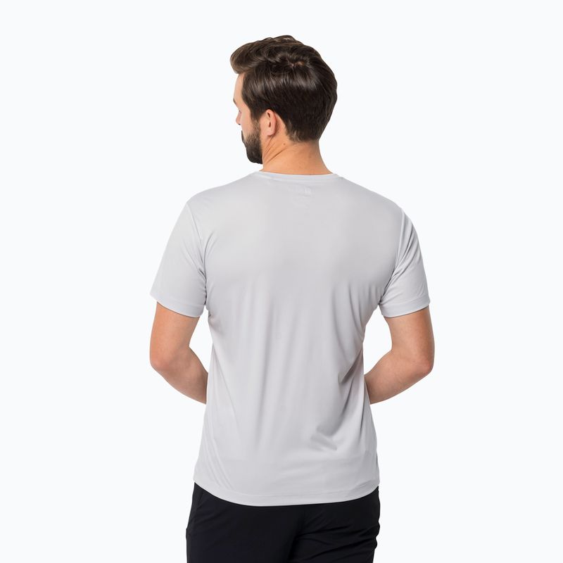 Men's Jack Wolfskin Peak Graphic trekking t-shirt white 1807183 2