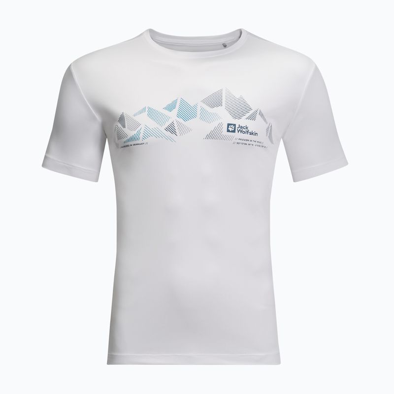 Men's Jack Wolfskin Peak Graphic trekking t-shirt white 1807183 4