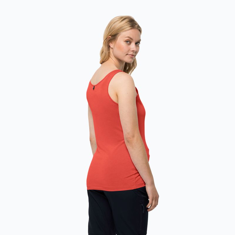 Jack Wolfskin women's trekking t-shirt Pack & Go Tank orange 1807283 2