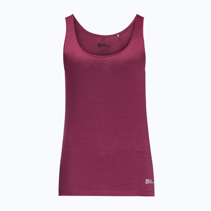 Jack Wolfskin women's trekking t-shirt Pack & Go Tank red 1807283 3