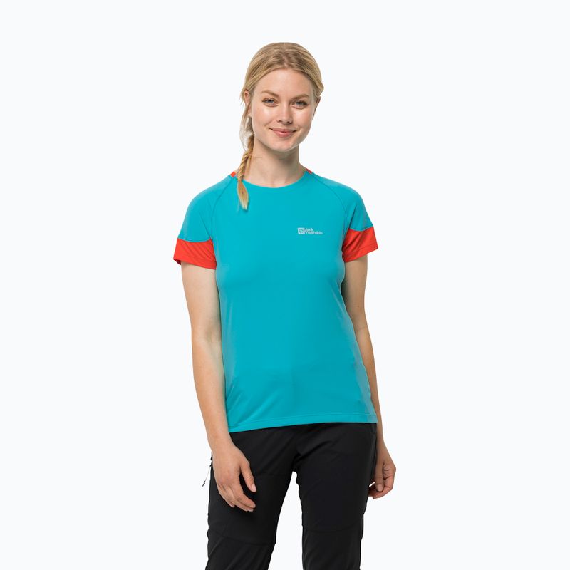 Jack Wolfskin women's trekking t-shirt Narrows blue 1807363