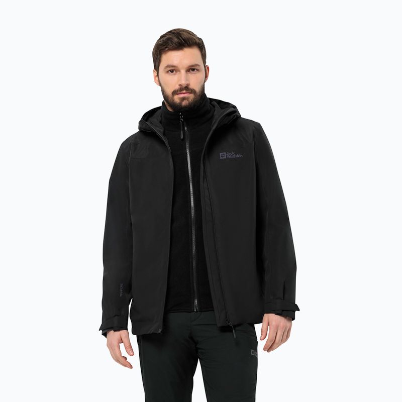 Jack Wolfskin men's jacket Taubenberg 3In1 black 6001 3
