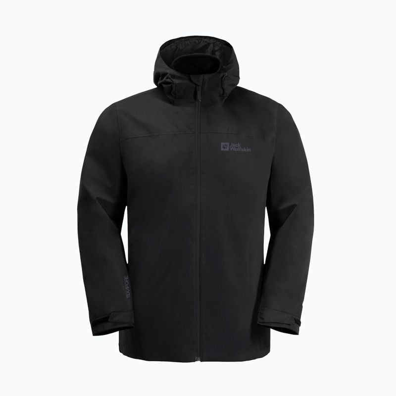 Jack Wolfskin men's jacket Taubenberg 3In1 black 6001 7