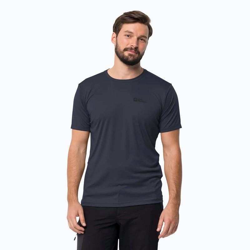 Jack Wolfskin men's trekking T-shirt Tech nigdht blue