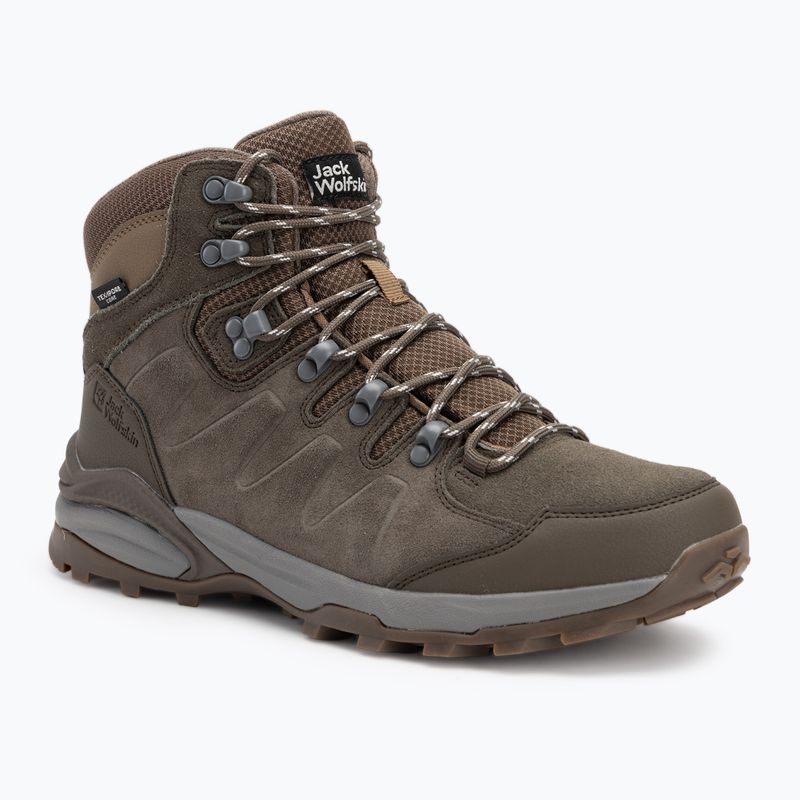 Jack Wolfskin Refugio Texapore Mid cold coffee men's trekking boots