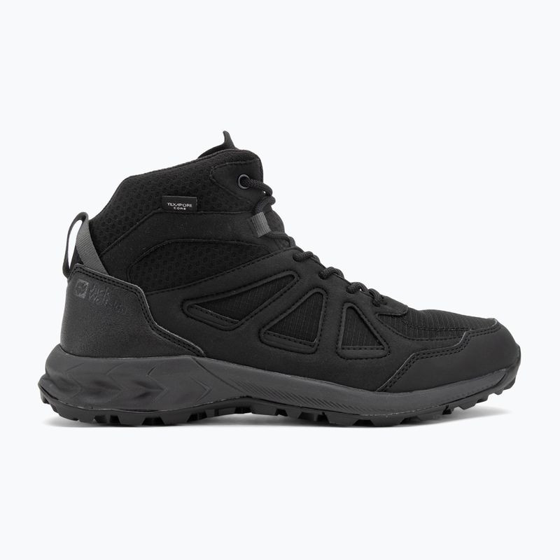 Men's trekking boots Jack Wolfskin Woodland 2 Texapore Mid black 2
