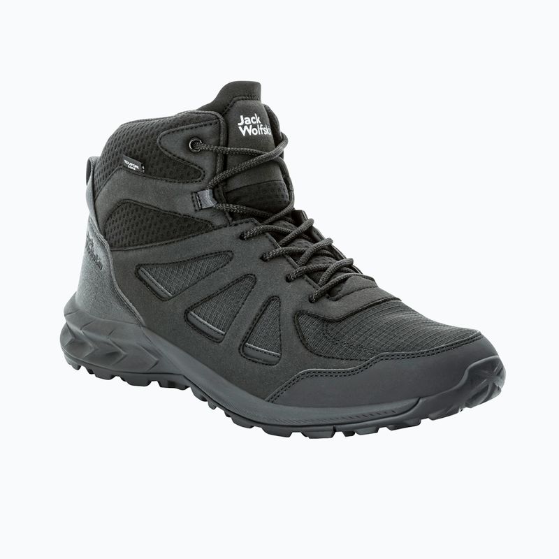 Men's trekking boots Jack Wolfskin Woodland 2 Texapore Mid black 8