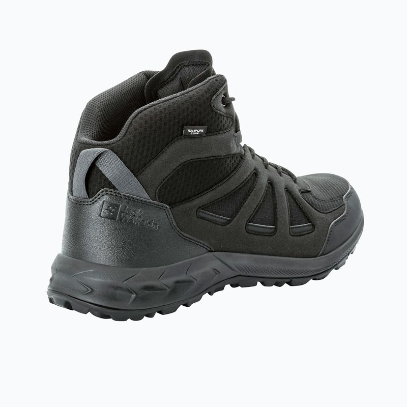 Men's trekking boots Jack Wolfskin Woodland 2 Texapore Mid black 9