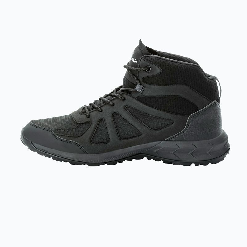 Men's trekking boots Jack Wolfskin Woodland 2 Texapore Mid black 11