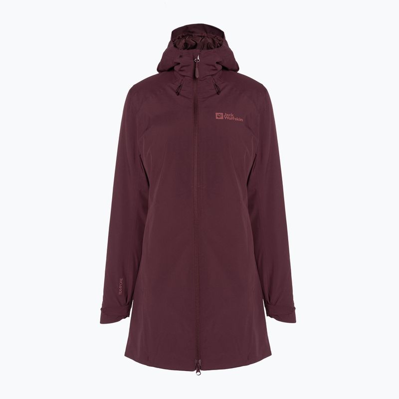 Jack Wolfskin women's winter jacket Heidelstein Ins dark maroon 7