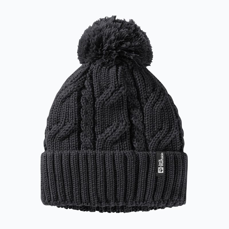 Jack Wolfskin winter beanie Pompom black 6