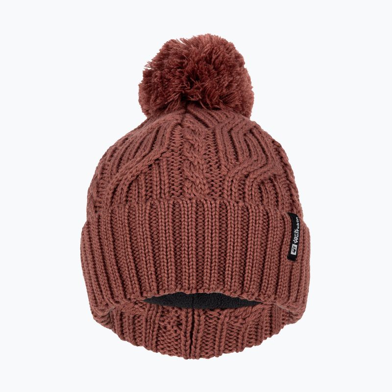 Jack Wolfskin Pompom Beanie apple butter winter hat 2