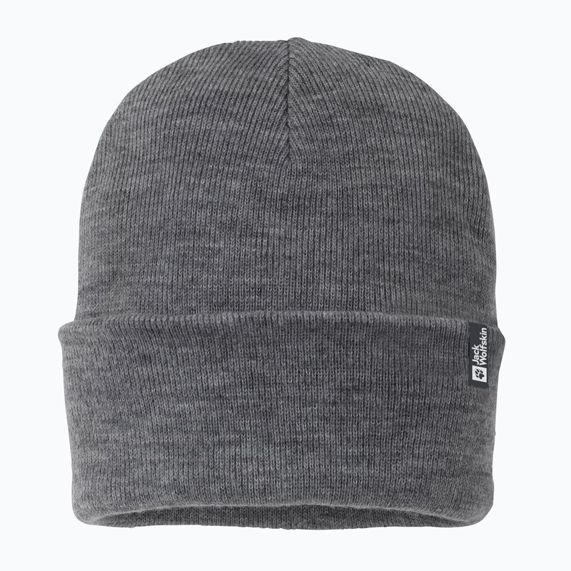 Jack Wolfskin winter beanie Rib grey heather