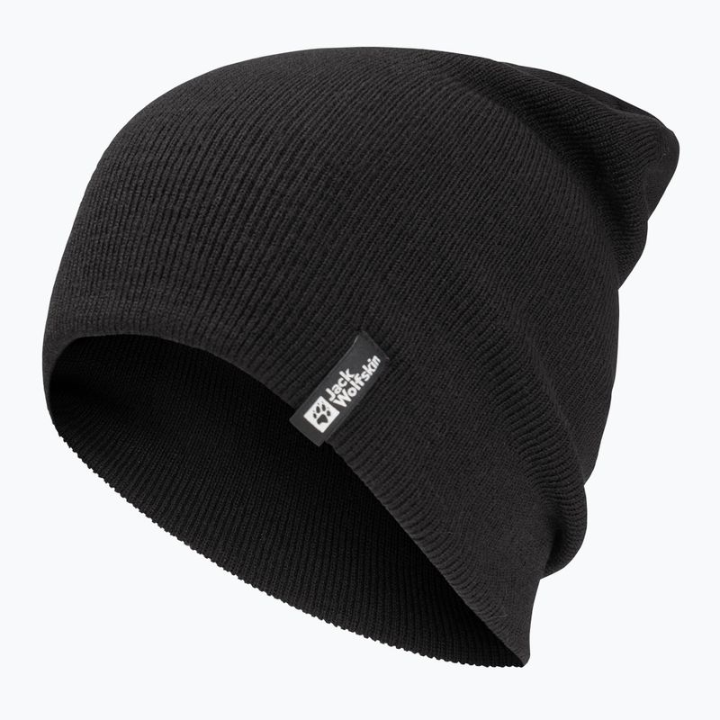Jack Wolfskin Rib winter beanie black 2