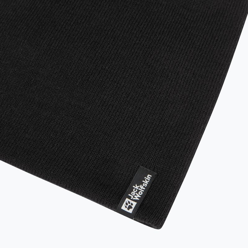 Jack Wolfskin Rib winter beanie black 4