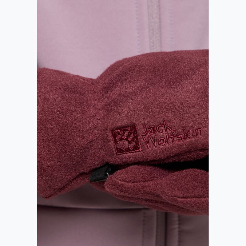 Jack Wolfskin Fleece Glove boysenberry trekking gloves 3