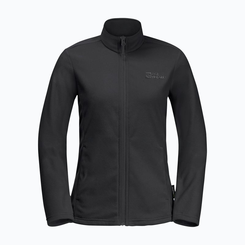 Women's fleece sweatshirt Jack Wolfskin Taunus Fz black 8