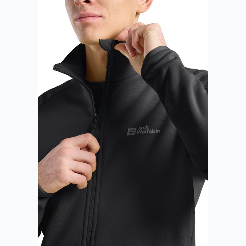 Jack Wolfskin men's fleece sweatshirt Baiselberg Fz black 4