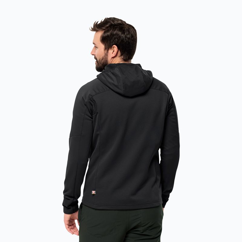 Men's hybrid jacket Jack Wolfskin Alpgrat Pro Ins Fz black 2