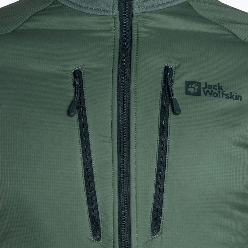 Men's hybrid jacket Jack Wolfskin Alpgrat Pro Ins Fz hedge green 7