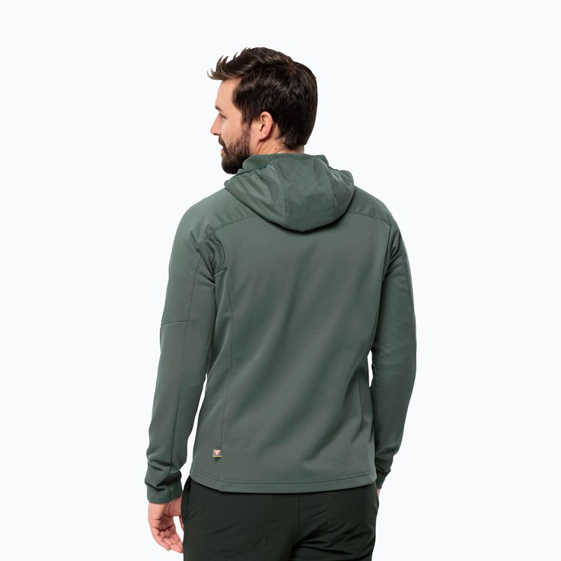 Men's hybrid jacket Jack Wolfskin Alpgrat Pro Ins Fz hedge green 2
