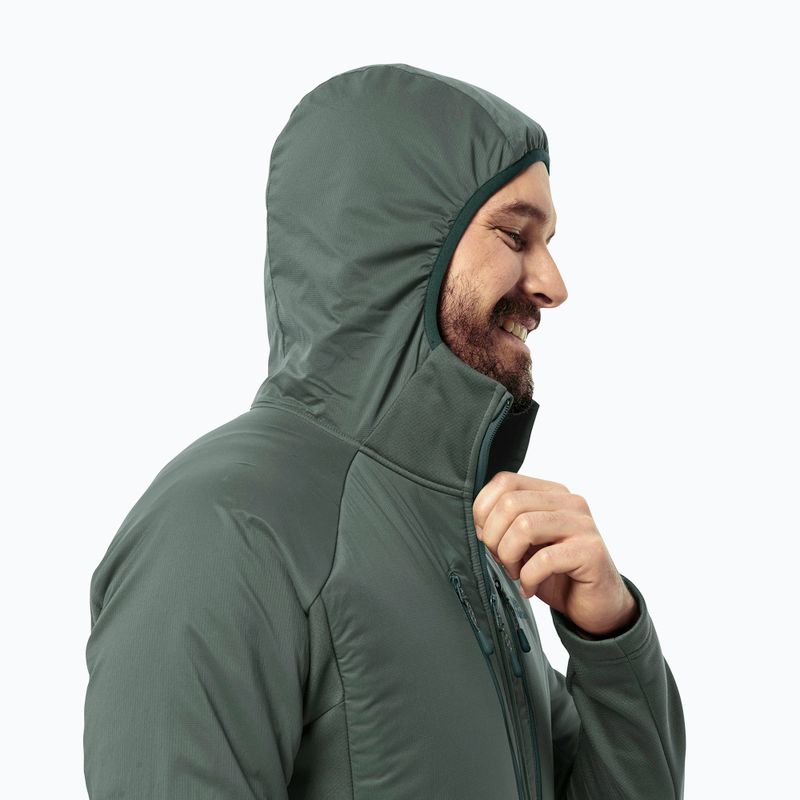 Men's hybrid jacket Jack Wolfskin Alpgrat Pro Ins Fz hedge green 4