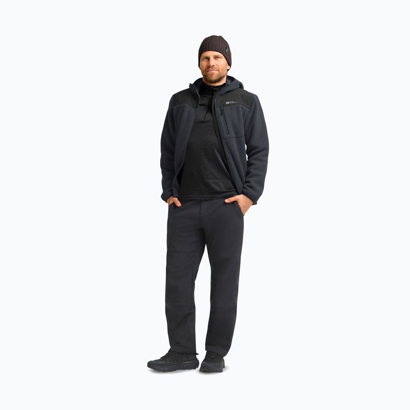 Jack Wolfskin men's Kammweg Pile Fz phantom fleece sweatshirt 2