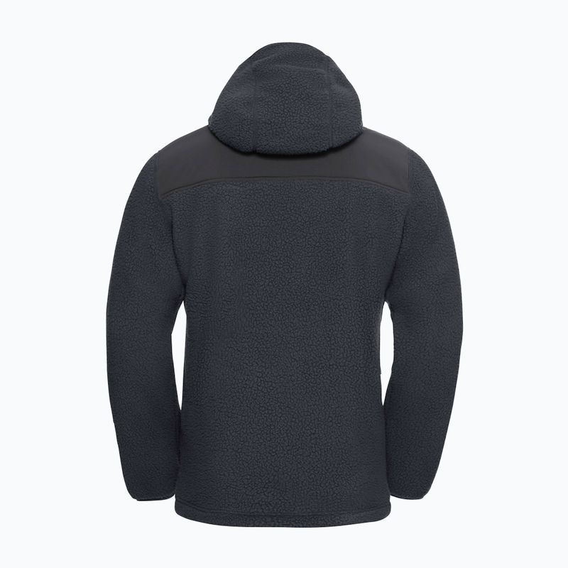 Jack Wolfskin men's Kammweg Pile Fz phantom fleece sweatshirt 10