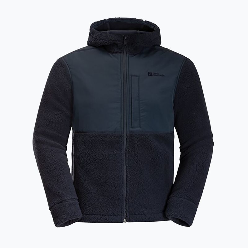 Men's Jack Wolfskin Felslicht Hooded fleece sweatshirt night blue 7
