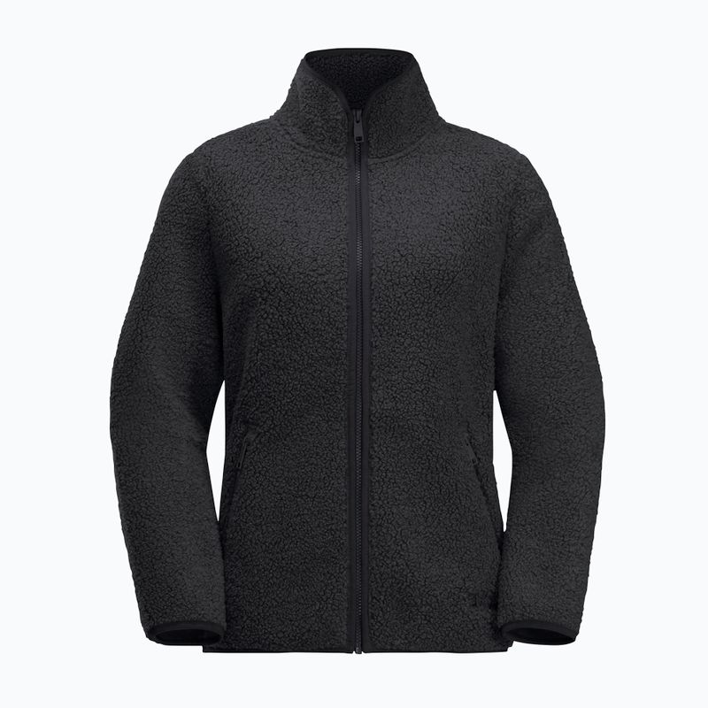 Jack Wolfskin women's fleece sweatshirt High Curl black 4