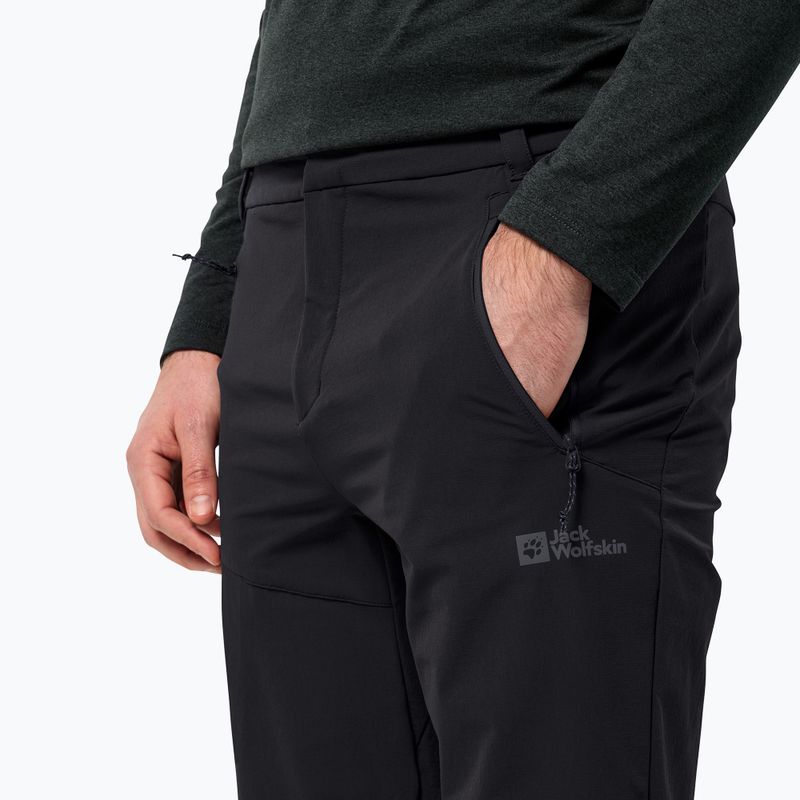 Jack Wolfskin men's trekking trousers Glastal Winter black 3