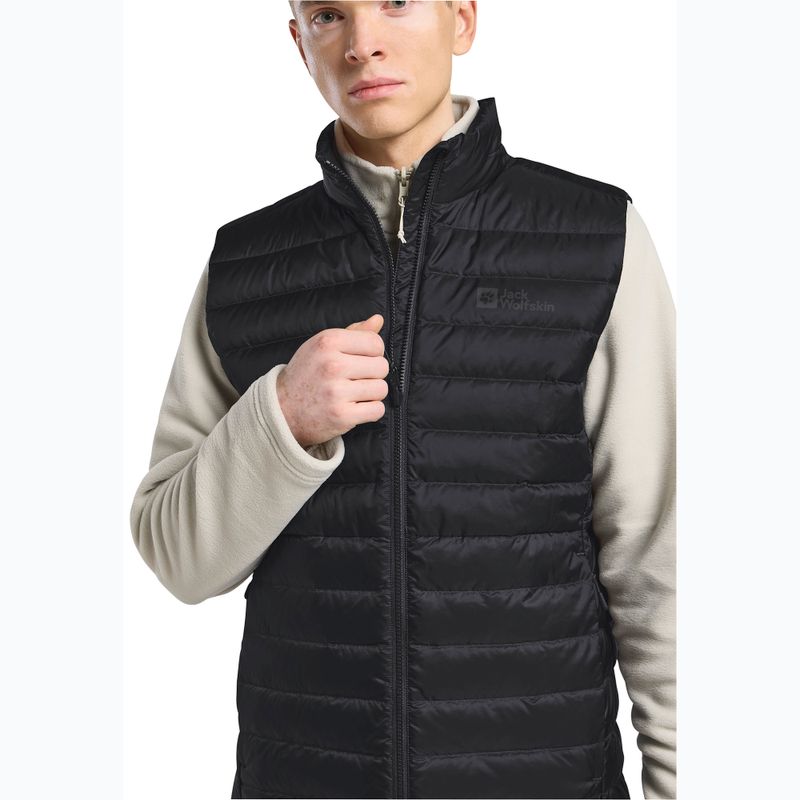 Men's Jack Wolfskin Pilvi Down trekking gilet black 4