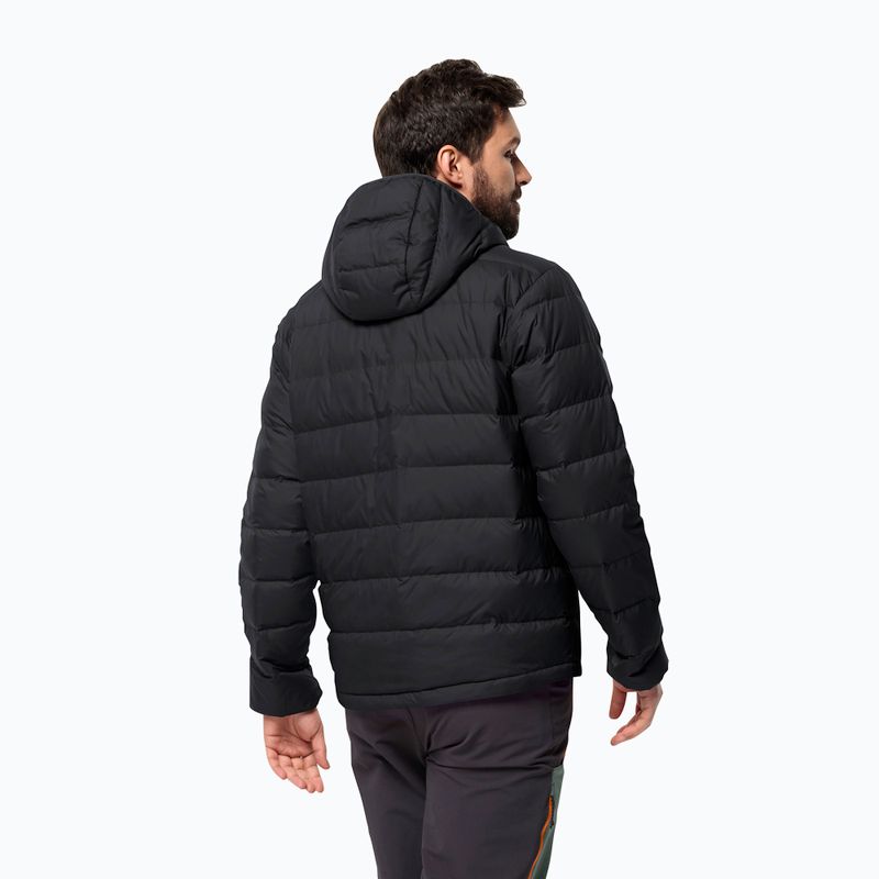 Men's Jack Wolfskin Ather Down Hoody rain jacket black 2