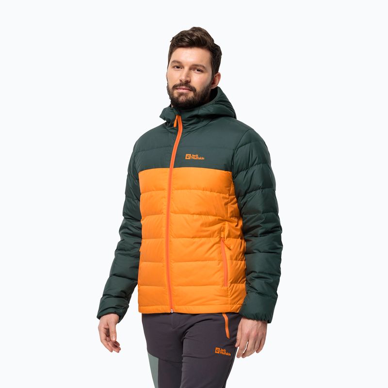 Men's Jack Wolfskin Ather Down Hoody dragon fire rain jacket