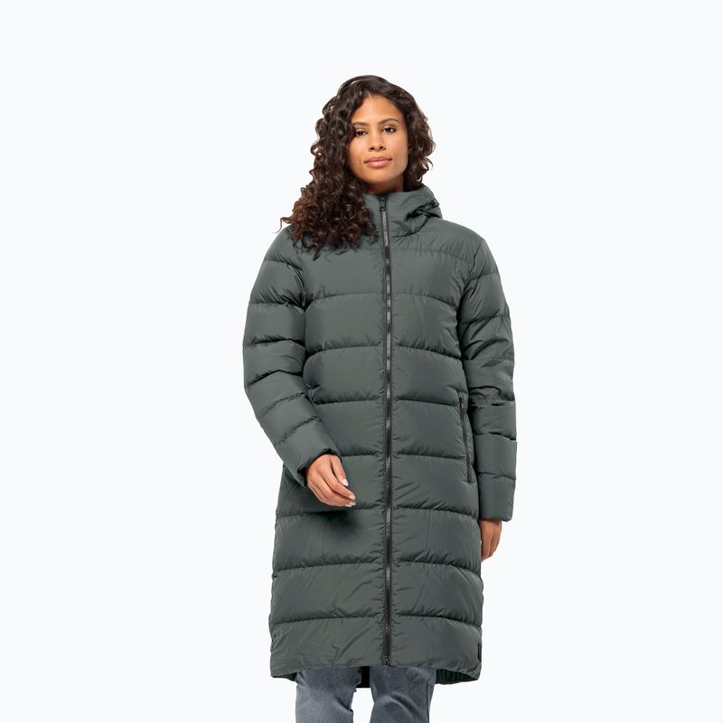 Jack Wolfskin women's Frozen Palace down coat slate green