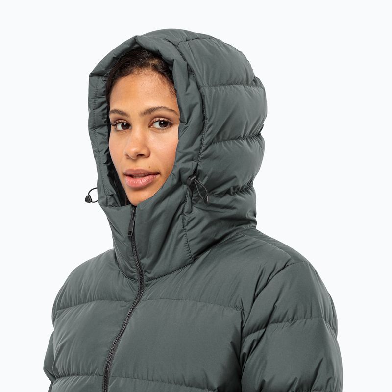 Jack Wolfskin women's Frozen Palace down coat slate green 3