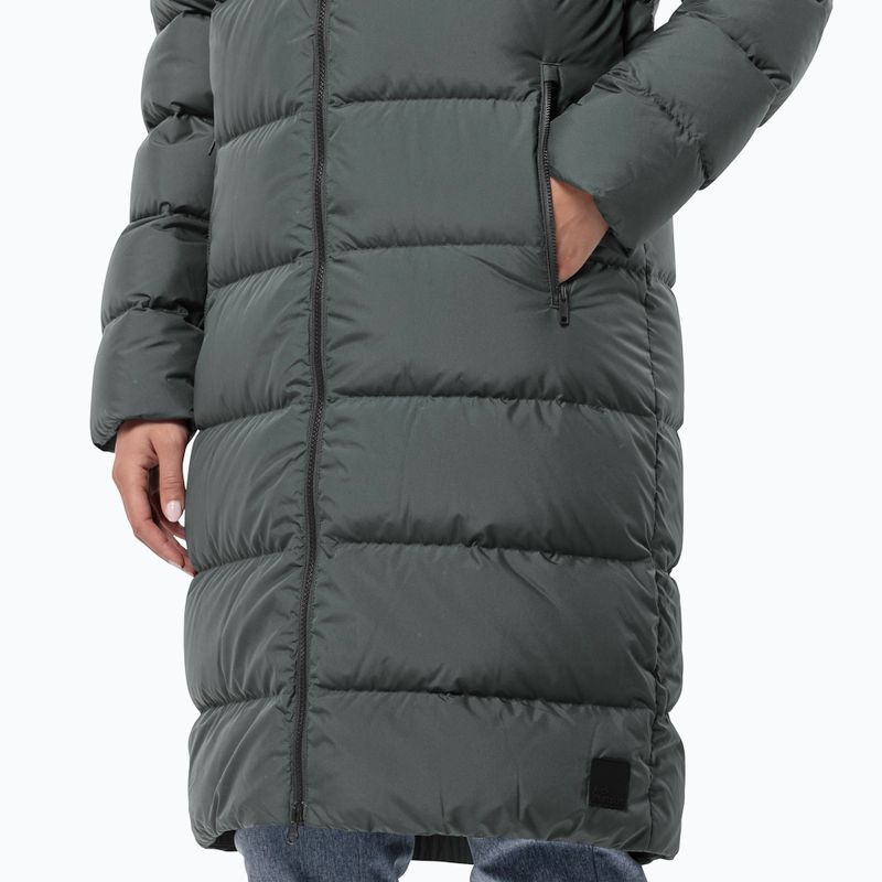 Jack Wolfskin women's Frozen Palace down coat slate green 4