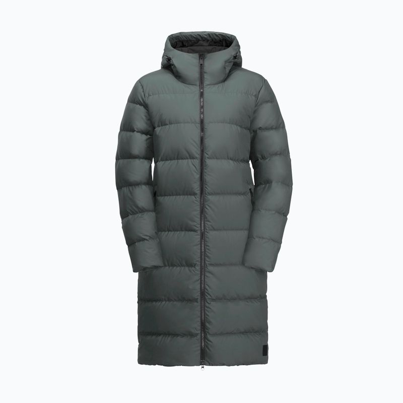 Jack Wolfskin women's Frozen Palace down coat slate green 6