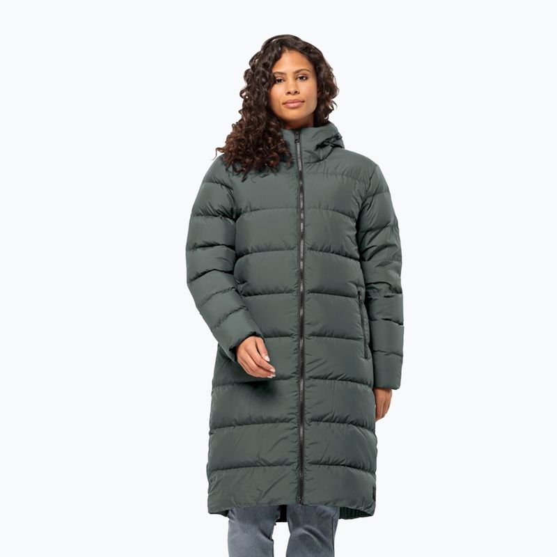 Jack Wolfskin women's Frozen Palace down coat slate green