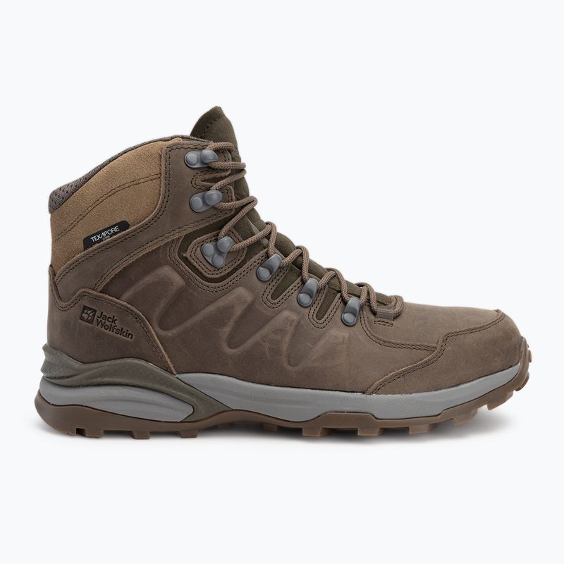 Jack Wolfskin men's Refugio Prime Texapore Mid cold coffe trekking boots 2