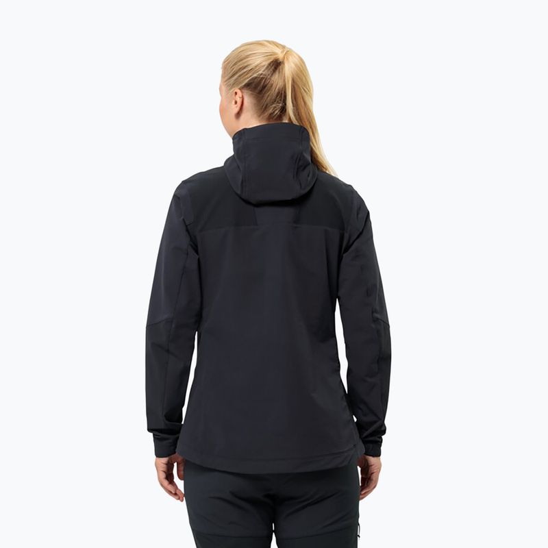 Jack Wolfskin women's softshell jacket Andur black 2