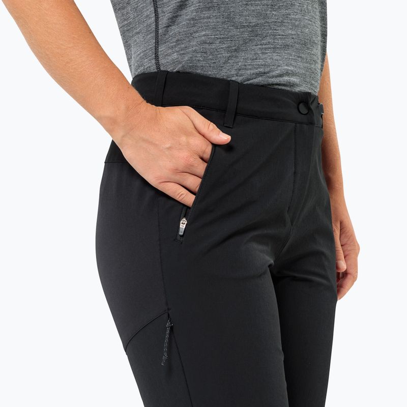 Women's softshell trousers Jack Wolfskin Andur black 3
