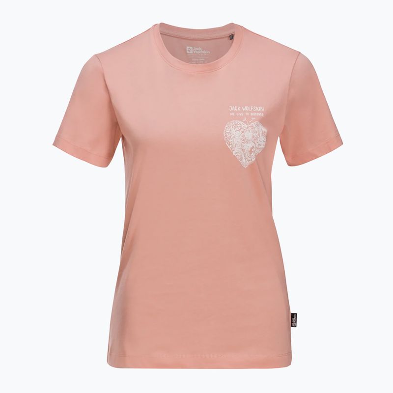 Jack Wolfskin women's T-shirt Discover Heart rose dawn 4