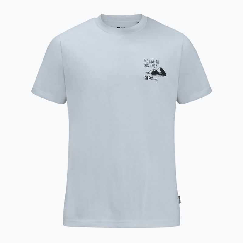 Jack Wolfskin men's T-shirt Discover soft blue 4