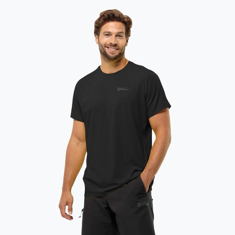 Jack Wolfskin Prelight Trail men's trekking t-shirt black