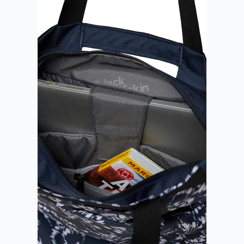 Jack Wolfskin Ebental 15 l leaves night blue urban backpack 6