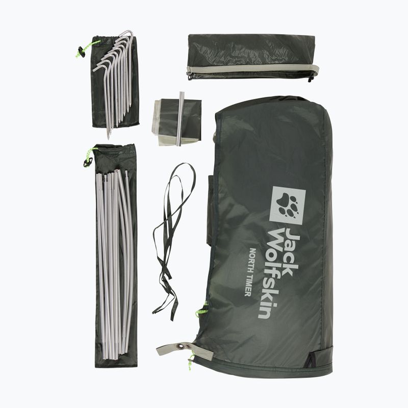 1-person trekking tent Jack Wolfskin North Timer island moss 14